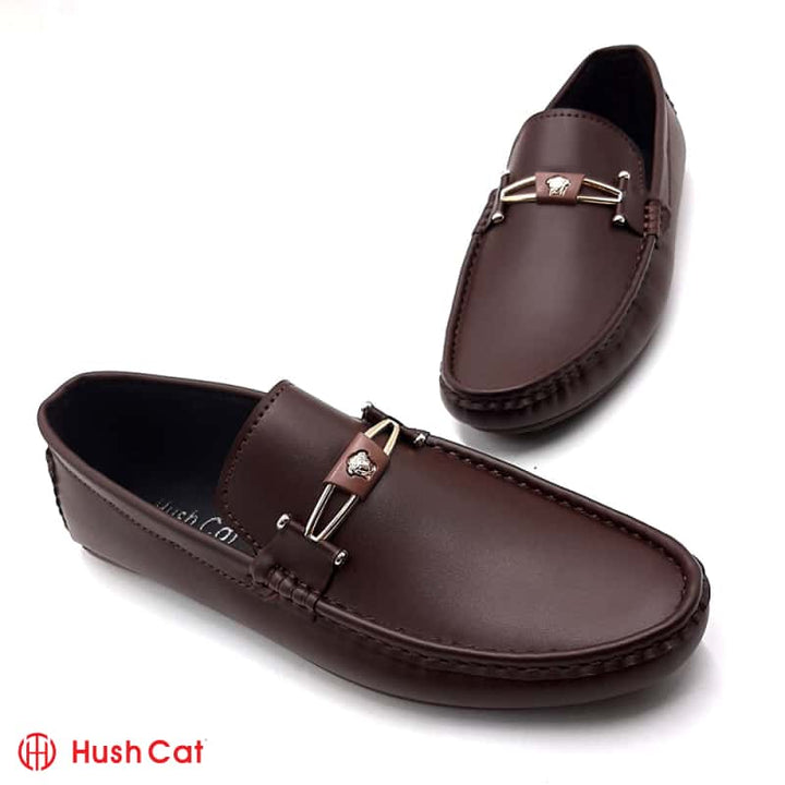 Mens Mat Brown Leather Loafers Men Loafers