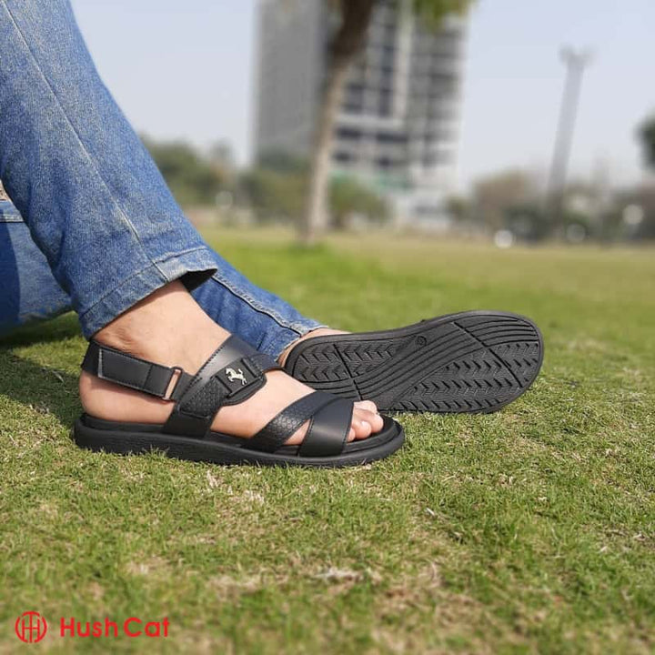 Mens Elegant Black Sandal