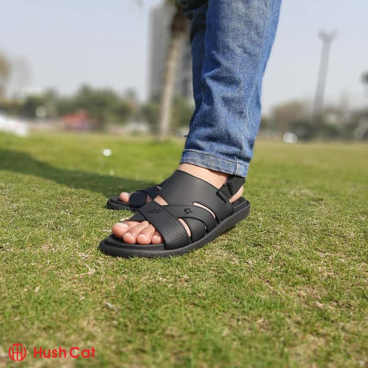 Mens Elegant Black Sandal