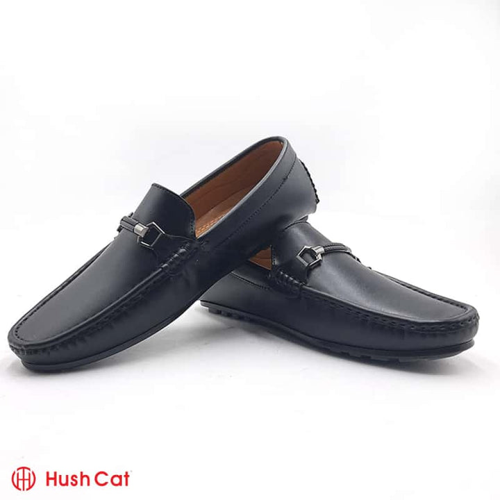 Mens Mat Black Loafer Shoes Men Loafers